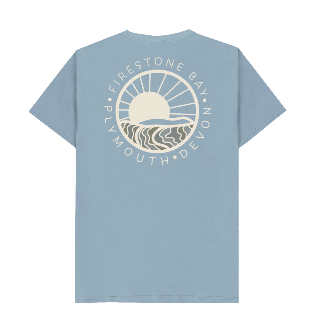 Stone Blue Men's Firestone Bay T-shirt with the Logo on the Back
