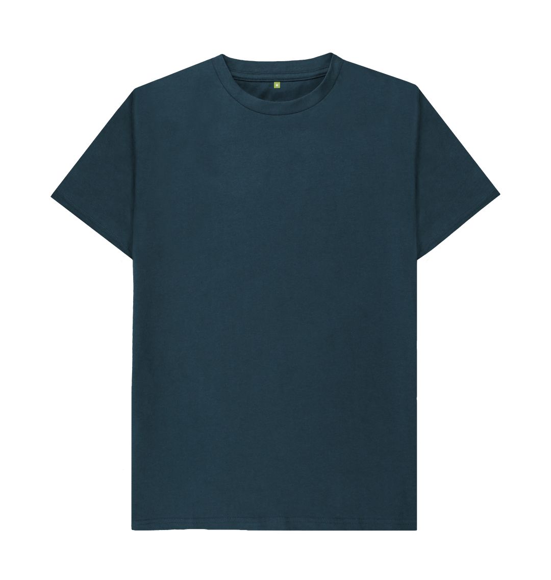 Denim Blue Men's Firestone Bay T-shirt with the Logo on the Back